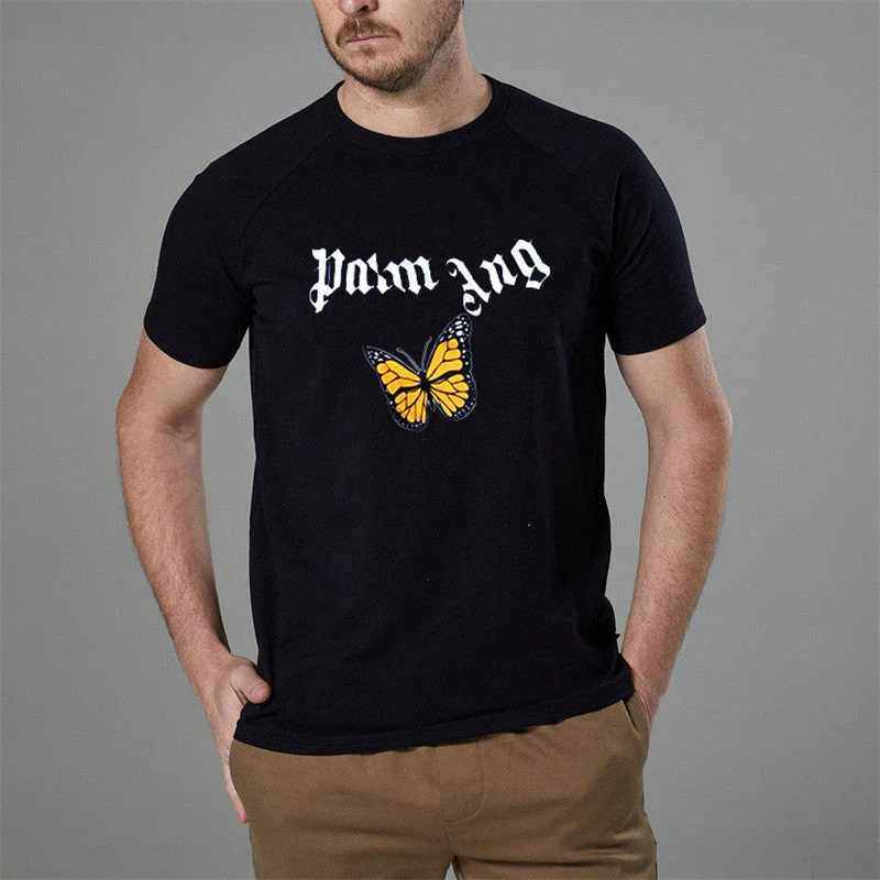Spring new loose casual fashion printed top solid color T-shirt(3 colors)